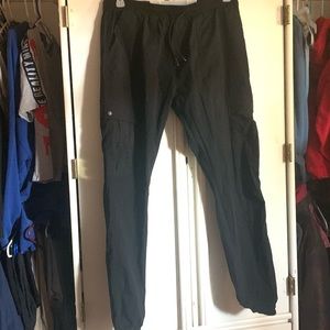 Black cargo pants F21
